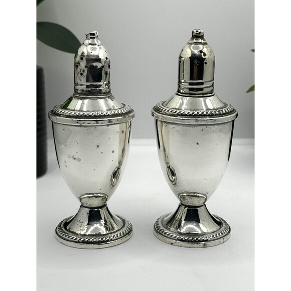 Duchin Creation Sterling Silver Weighted Salt & Pepper Shakers - Picture 2 of 6
